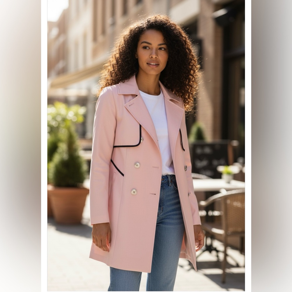 31. Very Fery light pink Trench Coat SM
